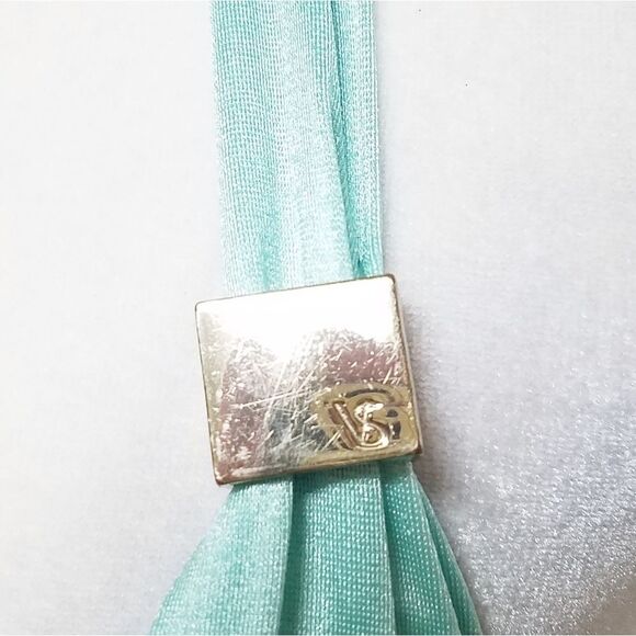 Rare Victoria's Secret Bombshell Aqua Top The Knockout Diamond Print Bikini - Picture 5 of 16